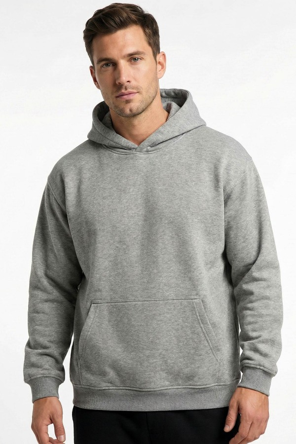 Baskılı Kapşonlu Sweatshirt 5403-2