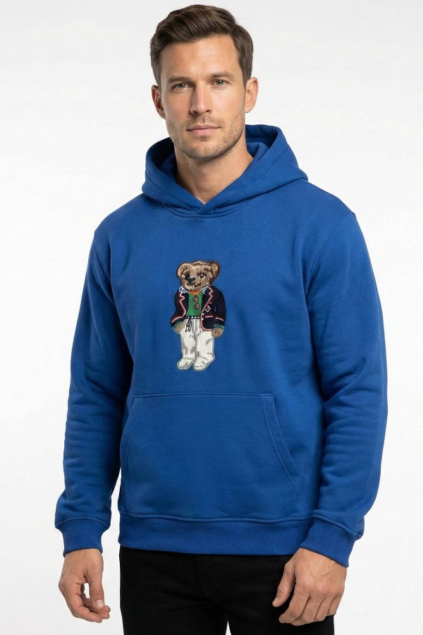 Kapşonlu Cepli Oversize Sweatshirt 5404-1