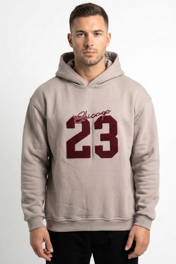 Kapşonlu Oversize Sweatshirt 5406-1